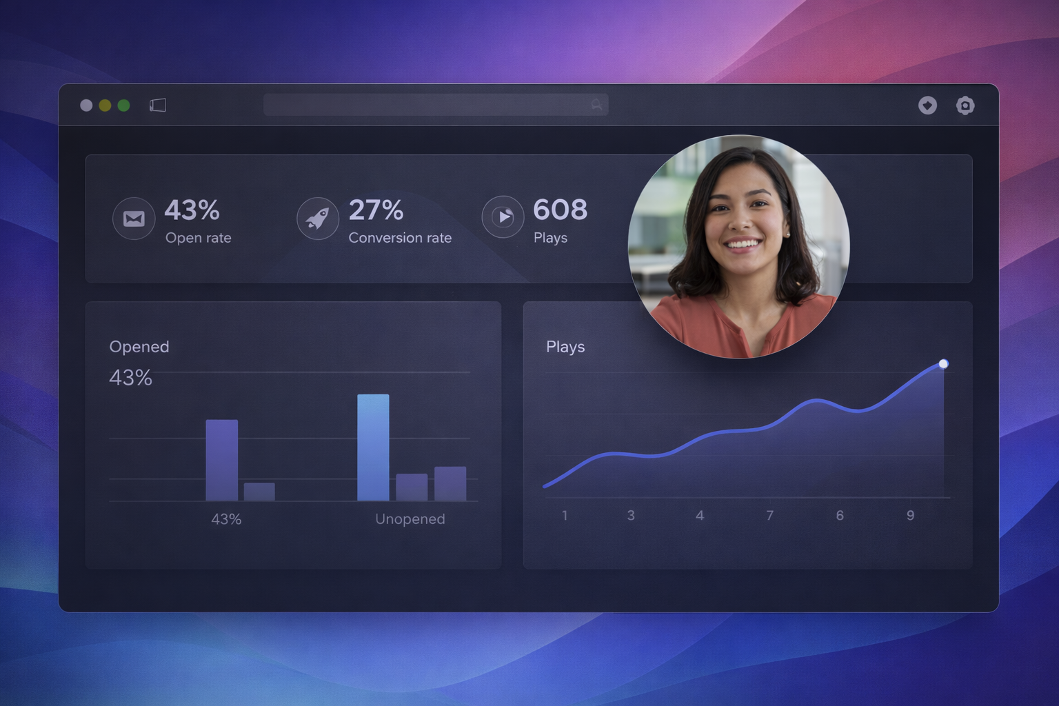 Personalized email video preview